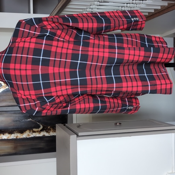 Peter Nygard Plaid Double-Breasted Jacket New Without Tags - Picture 2 of 4